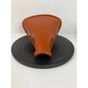 Vintage Deluxe Sport Bicycle Saddle Brown Faux Leather Spring Seat Cruiser Bike
